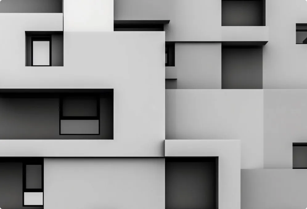 Contrasting geometric concrete forms representing generative versus agentic AI